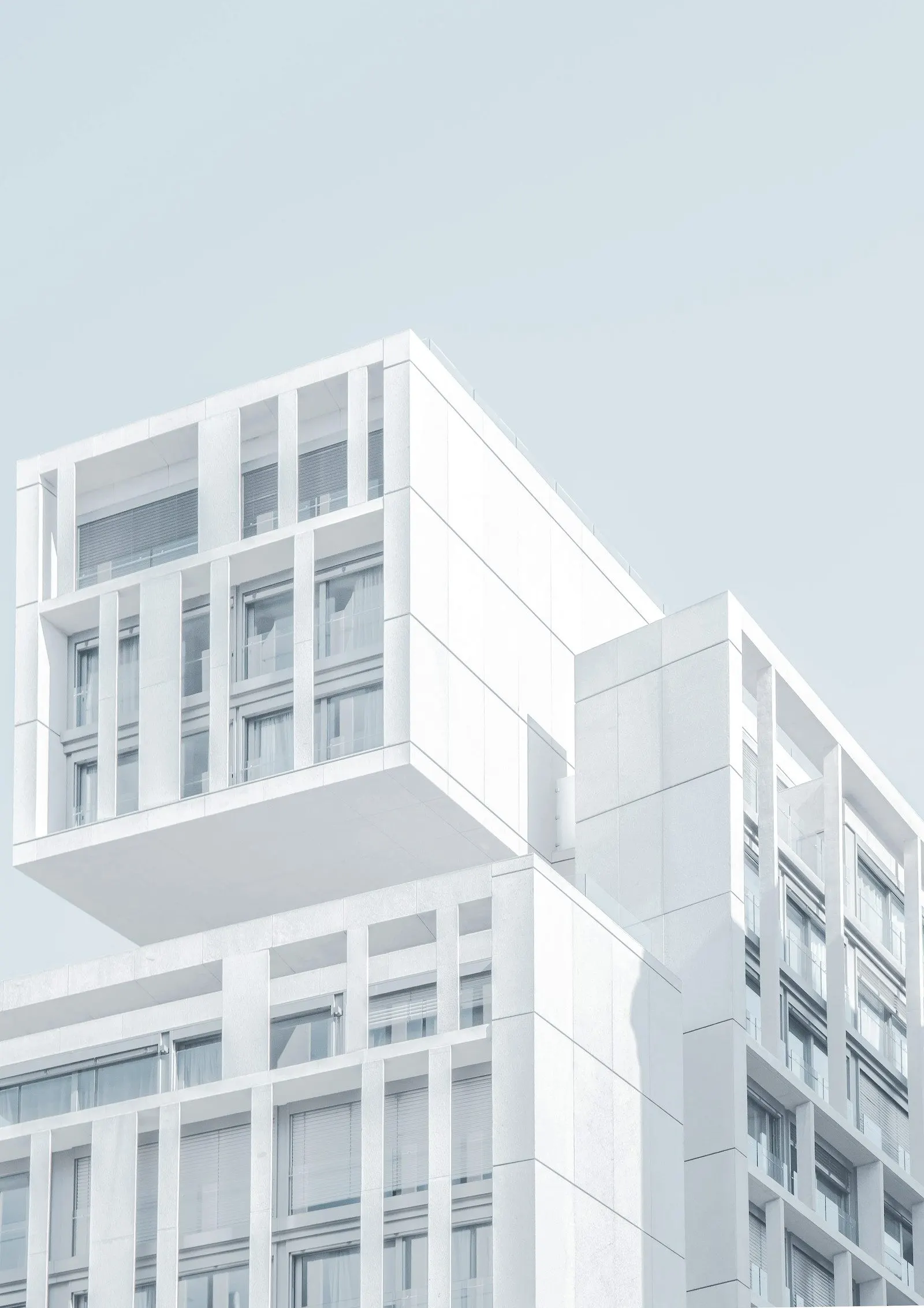 Modular white building